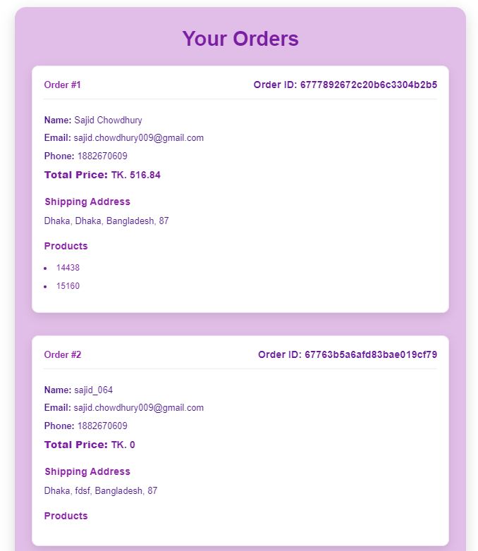 Orders